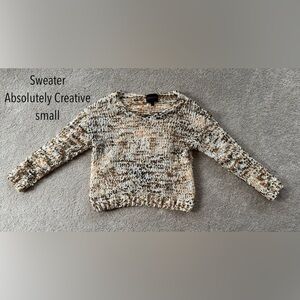 Brown Multi Color Sweater